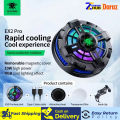 Plextone EX2 Pro RGB Magnetic Radiator Phone Cooler Heat Sink Mobile Phone Gaming Turbofan Portable Cooling Fan. 