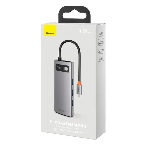 BASEUS%20Metal%20Gleam%20Series%205-in-1%20Multifunctional%20Type-C%20HUB%20Docking%20Station%20-%20Image%204