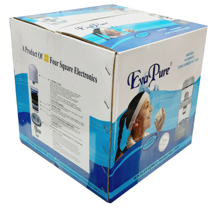Eva Pure 8-Steps Purification Water Filter (30Liters-Malaysia). | Daraz ...