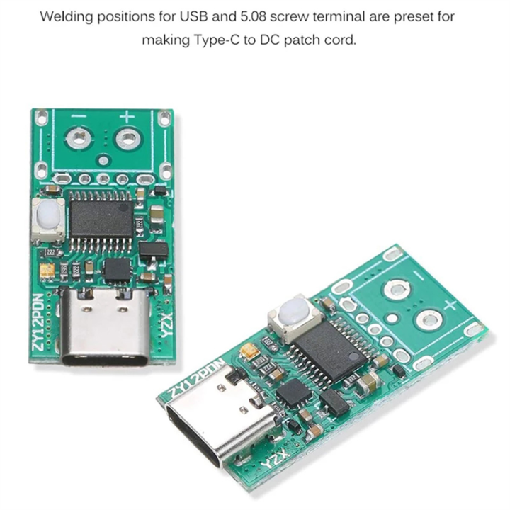 2%20Pcs%20ZY12PDN%20USB-C%20PD2.0/3.0%20to%20DC%20Converter%20Power%20Supply%20Module%20Decoy%20Fast%20Charge%20Trigger%20Poll%20Polling%20Detector%20Tester%20-%20Image%204