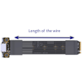 External Extension Cable W/Full-Height Baffle PCIE 4.0 X4 Gen4 M. 2 NVMe to SFF-8611/8612 Adapter OCuLink Graphics Card. 
