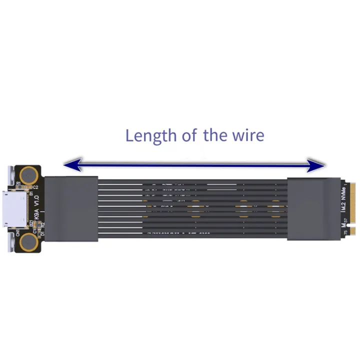 External%20Extension%20Cable%20W/Full-Height%20Baffle%20PCIE%204.0%20X4%20Gen4%20M.%202%20NVMe%20to%20SFF-8611/8612%20Adapter%20OCuLink%20Graphics%20Card%20-%20Image%203