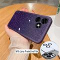 For Tecno Spark 20 Pro Case Camera Protection Semi Transparent Soft Silicone Shockproof Exquisite Glitter Powder for Tecno Spark 20 / Spark 20C Back Cover. 