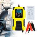 Battery Charging Device 6V 12V Multiple Protection Battery Maintainer Battery Desulfator for Yellow. 