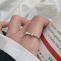 Simple Bow Pattern Ring Silver Fine Ring Personality Fashion Retro Rings Women Jewelry Light Luxury High-end Adjustable Ring Luolong.