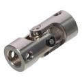 Heavy Duty Stainless Steel U Joint Coupler 8mm To 8mm Inner Dia Brushed Nickel Steering Universal Joint Joint Coupling Grinding Machines, Automotive Parts. 