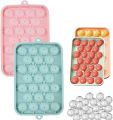 Round Ice Cube Tray With Storage Box Creative Quick Release Ice Cube Molds Party Bar Kitchen Square Container Cold Drink Set. 