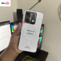 Xiaomi Redmi Note 13 5G Berlia Transparent Magnatic Magsafe Anti Yellow Clear Protective Phone Case Back Cover.