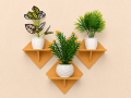 Wall Mounted square shape Showpiece holder, Wall Fitting Craft Item flower rack, Flower holder. 