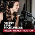 FDUCE SL40X/SL40 USB/XLR Dynamic Microphone With Built-in Headset Output Sound Insulation,For Podcasts,Games, Live Broadcast. 