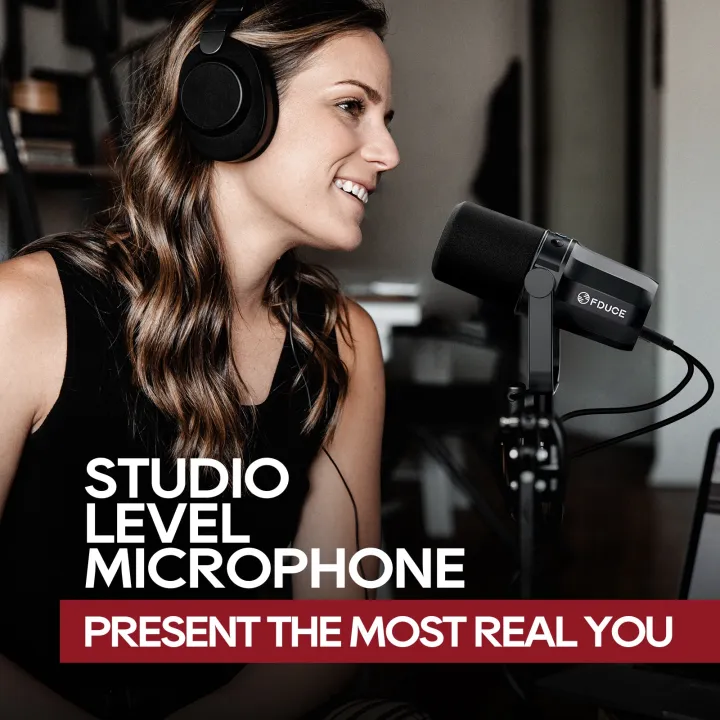FDUCE%20SL40X/SL40%20USB/XLR%20Dynamic%20Microphone%20With%20Built-in%20Headset%20Output%20Sound%20Insulation,For%20Podcasts,Games,%20Live%20Broadcast%20-%20Image%205