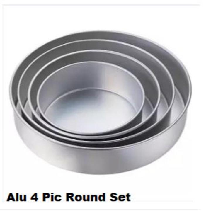 Round Cake Mold - 4 Pieces Set 1Pound, 2Pound, 3Pound and 4Pound