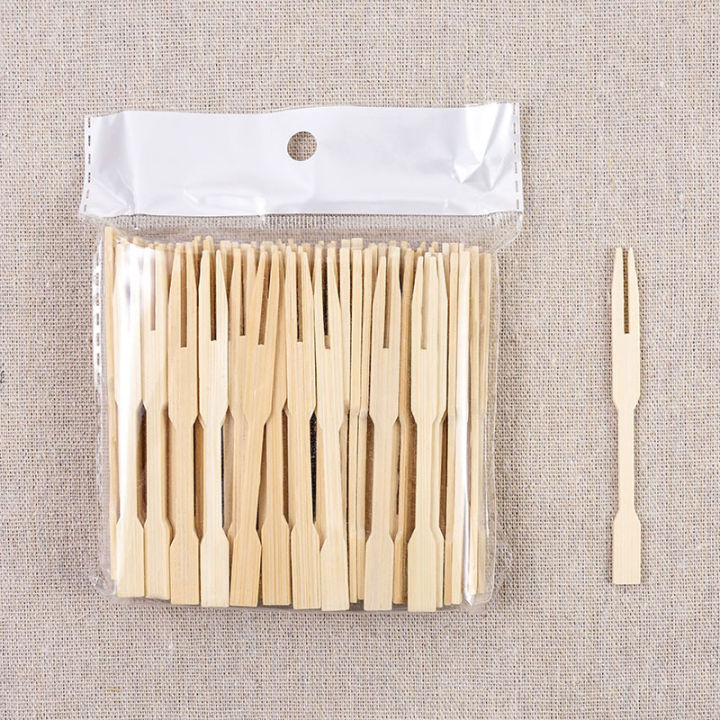 100PCS%20Bamboo%20Disposable%20Wooden%20Fruit%20Fork%20Dessert%20Cocktail%20Set%20Summer%20Party%20Home%20Household%20Decor%20Tableware%20Supplies%20-%20Image%203