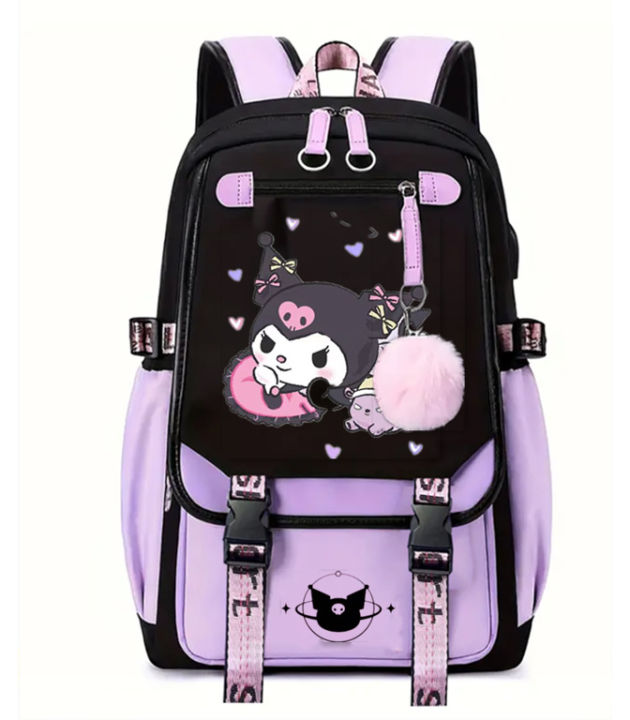 Lovely%20Purple%20Kuromi%C2%A0Backpacks%20USB%20Cartoon%20Purple%20Printed%20Boys%20Girls%20School%20Bag%20Students%20Bookbag%20Teens%20Women%20Mochila%20Escolar%20-%20Image%207
