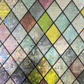 Decals Frosted Stained Glass Window Sticker Vintage Translucent Stained Glass Window Film Anti UV PVC Rainbow Glass Decals Stickers Bedroom. 