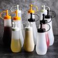 250/360ml Condiment Squeeze Bottle Sauce Squeeze Squirt Bottle For Kitchen Plastic Syrup Salad Dressing Container Food Dispenser. 