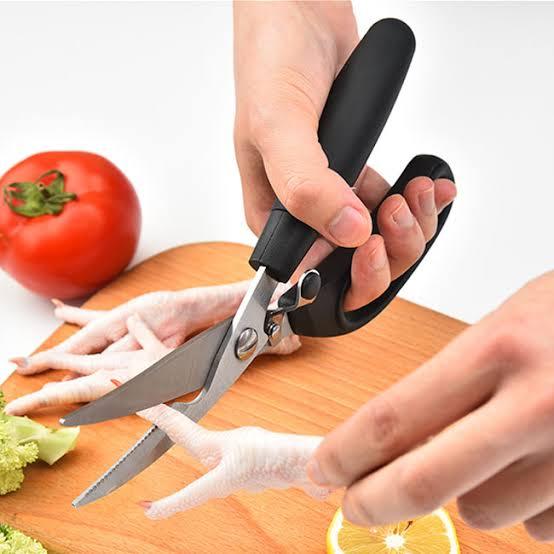 Super Power Kitchen Stainless Steel  Scissors Chicken/ Duck/ Fish/ Seafood/ Meat Cutter Multifunction Kitchen Tools