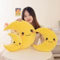 25cm New Sky Style Funny Smile Moon Soft Plush Toy Baby Cute Throw Pillow Comfort Dolls Home Decor Xmas Gift Kids. 