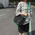 Japanese Simple Messenger Bags Korean Men Bag Younth Student Nylon Waterproof Canvas Bag Light Crossbody Bags for Women Satchels. 