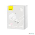 Baseus Super Si Quick Charger TYPE-C 20W US Sets (suit for iPHONE ) White. 