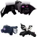 60cm Game MC Ender Dragon Enderdragon Plush Toys Doll Black Ender Dragon Plush Soft Stuffed Animals Toys Gifts for Children Kids. 