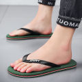 2022 summer new men's casual plus size slippers korean trendy beach flip flops outdoor fashion sandals. 
