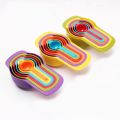 6 Pieces Measuring Spoons And Cups Plastic , Measuring Spoon Scoop with Scale for Cooking Measuring, Pack of 6 set. 