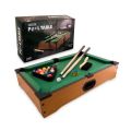 Mini TABLETOP POOL Game Billiard Table Set Children's Play Sports Toy With Balls, Cue, Chalk, Billiard Table - Fitness Mart. 