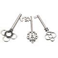 30pcs Antique Vtg old look Ornate Skeleton Keys Lot Pendant Fancy Heart. 