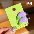 2PCS Simulation Food Hairpin Cute Eggplant Vegetable Side Hair Clips Headdress WANNA.