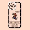 Super Mario Bros Game Case For Samsung Galaxy S24 Ultra S22 Note 20 A55 A35 A34 A54 A13 A32 Cover Silicone Funda Transparent. 