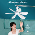 Usb Ceiling Fan 6-blade Silent Electric Fan 4-speed Ceiling Fan Outdoor Hanging Camping Tent Fan Cooling Tools. 
