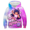 Kids Game Aphmau Hoodies Kawaii Girls Anime Sweatshirts Tops Children Cartoon 3D Hoodie Pullover Sweatshirt Spring Boys Outwear.