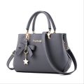 Elegant Women Messenger Bags with flower pendant Office Ladies Totes Pure Handbag for female Crossbody Shoulder Bags. 