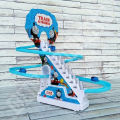 Thomas Train Track Set Toy Electric Staircase Slide Track Set Toy With Light & Music.