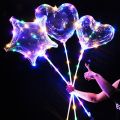5pcs Transparent Bobo Bubble Balloon Clear Inflatable Air Helium Globos Unicorn Heart Balon Wedding Birthday Party Decoration. 