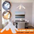 Lamps 60W 4 Blades Folding E27 Screw LED Bulb Home Pendant Lamp Decor Kits 95-265V. 