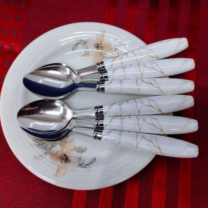Stainless%20Steel%20Ceramic%20Design%20Spoon%20for%20Home/Kitchen,%20Set%20of%206%20Pc%20-%20Image%203