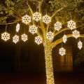 40CM Large Snowflake String Light Outdoor Snowflake Led Hanging Lamp Backyard Patio Christmas Tree Wedding Decor Fairy Garland. 