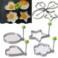 Egg Cooker Stainless Steel Fried Egg Shaper Pancake Mould Omelette Mold Frying Egg Cooking Tools Kitchen Accessories Gadget.