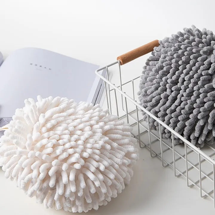 Chenille%20Hand%20Towels%20Kitchen%20Bathroom%20Hand%20Towel%20Ball%20with%20Hanging%20Loops%20Quick%20Dry%20Soft%20Absorbent%20Microfiber%20Towels%20-%20Image%205