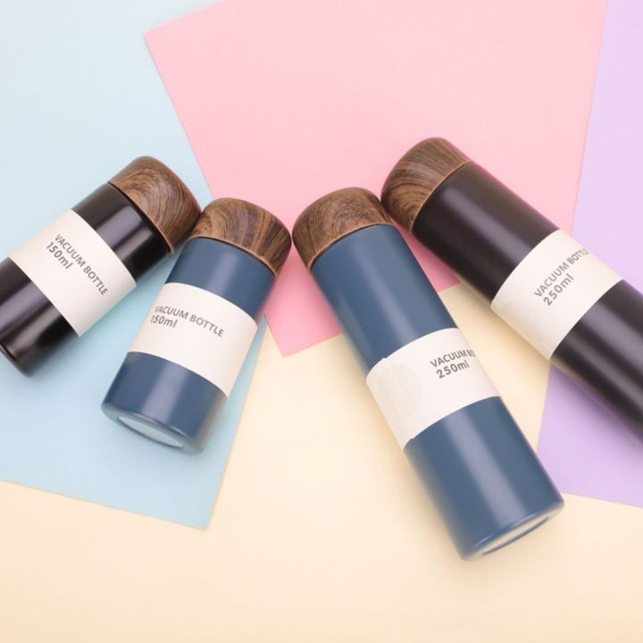 UREAN%20Mini%20Portable%20150ML/250ML%20Drinkware%20Gifts%20Wood%20Grain%20Stainless%20Steel%20Pocket%20Cup%20Heat%20and%20Cold%20Insulation%20Cup%20Travel%20Water%20Bottle%20Vacuum%20Flask%20Thermocup%20Thermos%20-%20Image%208