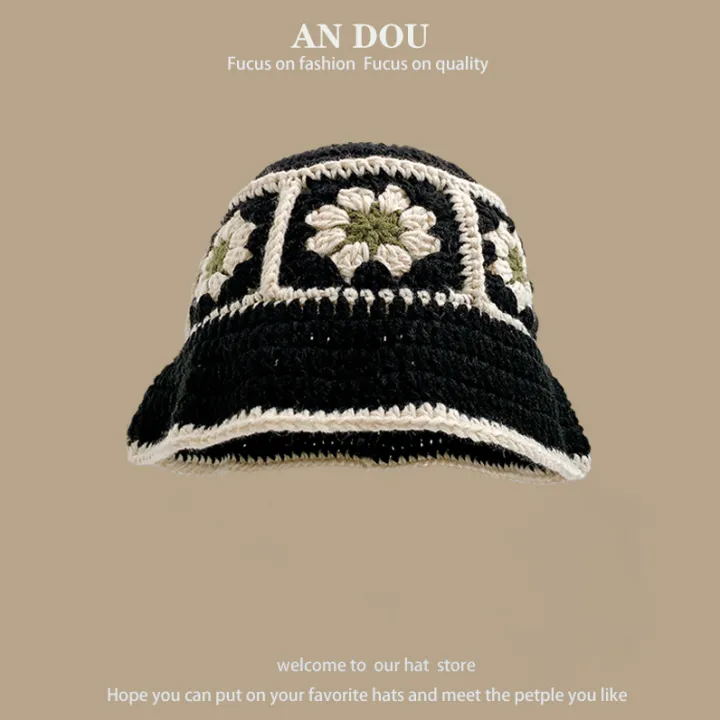 Summer%20Women%20Handmade%20Crochet%20Bucket%20Hat%20Bohemian%20Beach%20Knit%20Fashion%20Sun%20Hat%20Bob%20Femme%20Gorras%20-%20Image%203