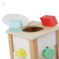 Baby Activity Cube Educational Wooden Activity Center for Activity Coordination Creativity.