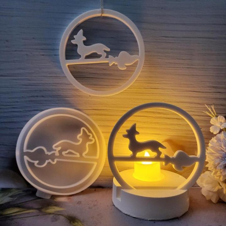 Silica Halloween Sausage Mold Good Quality 11.8cm White Gypsum Mold Cement Gypsum Silicone Mold for Pendant Candle