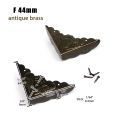 12pcs Antique Brass Bronze Black Jewelry Chest Box Wooden Case Suitcase Furniture Decor Iron Metal Corner Protector Cover. 