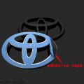 【Xiaofeng】1Pieces Toyota logo emblem matte black Front Emblem behind Badge Fit for REIZ COROLLA VIOS LANDCRUISER PRADO （model：black size：13cm）. 