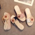 Internet Celebrity Wedge Sandals Women's Summer Outerwear2023New Thick Bottom Sponge Cake Slipper Fashion All-Matching High Heel Slippers. 