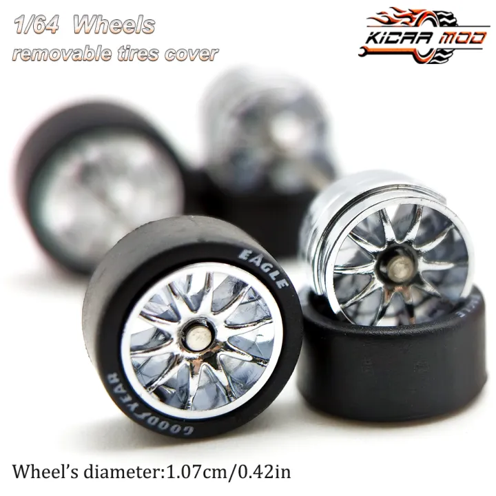 1/64%20Wheels%20with%20Rubber%20Tires%20CE28%20Refitting%20Parts%20for%20Diecast%20Model%20Car%20Hot%20Wheels%20Matchbox%20Tomica%20D:11mm%201%20Set%20-%20Image%203