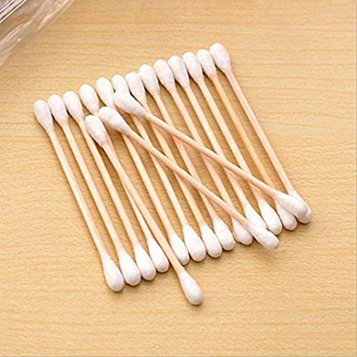 50 pcs Eco Friendly Bamboo Stick Cotton bud Swabs